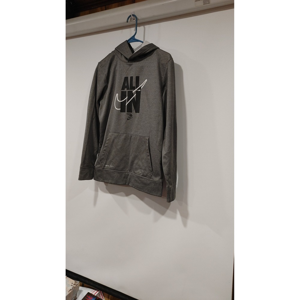 Nike 3 Brand Hoodie Boys XL Russell Wilson All In Dri-FIT Pullover Sweatshirt